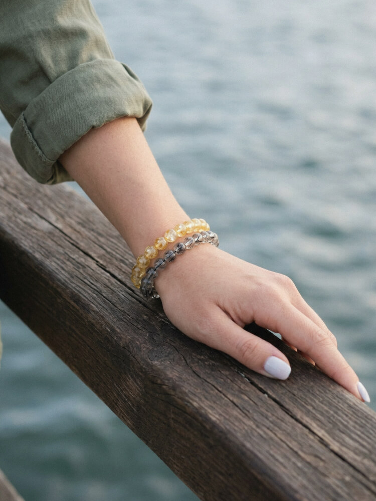 Браслеты топаз и турмалиновый кварц Браслеты топаз и турмалиновый кварц